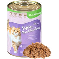 Produktbild von Lyra Pet Lecker.Pet Balu's Saftige Fleischmahlzeit Huhn Katzen Nassfutter Adult 18 x 400 g mit hohem Fleischanteil - 18 x 400 g
