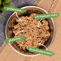 Produktbild von Lyra Pet Lecker.Pet Balu's Saftige Fleischmahlzeit Huhn Katzen Nassfutter Adult Getreidefrei Sensitive 12 x 400 g - 12 x 400 g