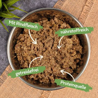 Produktbild von Lyra Pet Lecker.Pet Emily's Feine Paté Katzenfutter Rind Getreidefrei 34 x 100 g - 34 x 100 g