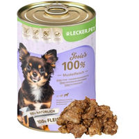 Produktbild von Lyra Pet Lecker.Pet Josie's Hundefutter Nassfutter Rind Adult Getreidefrei 18 x 400 g - 18 x 400 g