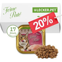 Produktbild von Lyra Pet Lecker.Pet Leo's Feine Paté Katzenfutter Huhn Nassfutter Getreidefrei 17 x 100 g - 17 x 100 g