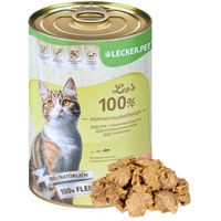 Produktbild von Lyra Pet Lecker.Pet Leo's Katzenfutter Nassfutter Huhn Adult 12 x 400 g - 12 x 400 g