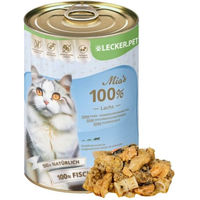 Produktbild von Lyra Pet Lecker.Pet Mia's Katzenfutter Nassfutter Lachs Getreidefrei Adult 18 x 400 g - 18 x 400 g