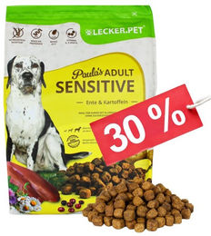 Lyra Pet Lecker.Pet Paula's Adult Sensitive Ente & Kartoffel Hundefutter Trockenfutter Getreidefrei 4 kg - 4 kg – Bild 1 von 9