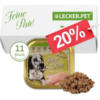 Produktbild von Lyra Pet Lecker.Pet Paula's Feine Paté Huhn Hundefutter Nassfutter Getreidefrei 11 x 150 g - 11 x 150 g