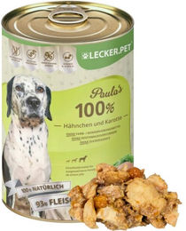 Lyra Pet Lecker.Pet Paula's Hundefutter Nassfutter Hähnchen und Karotte Adult Getreidefrei 12 x 400 g - 12 x 400 g – Bild 1 von 7