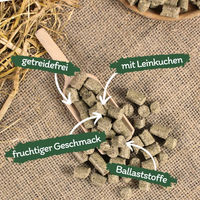 Produktbild von Lyra Pet Lyra Horse Leinkuchen Leckerli für Pferde mit Apfel und Lein 10 kg - 10 kg