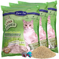 Produktbild von Lyra Pet Lyra Power Grasfaser Katzenstreu Klumpstreu unparfümiert 3 x 10 Liter
