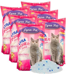 Lyra Pet Lyra Power Silica Silikat Katzenstreu unparfümiert 6 x 5 Liter - 6 x 5 l – Bild 1 von 13
