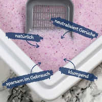 Produktbild von Lyra Pet Lyra Power Silikat Katzenstreu klumpend unparfümiert 6 x 5 Liter inklusive 2 Spielmäuse - 6 x 5 l