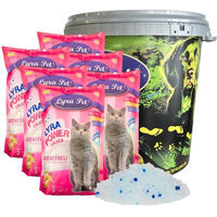 Produktbild von Lyra Pet Lyra Power Silikat Katzenstreu unparfümiert 6 x 5 Liter mit 30 Liter Abfalltonne - 6 x 5 l