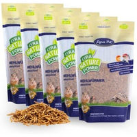 Produktbild von Lyra Pet Mehlwürmer getrocknet Insektenfutter für Fische Reptilien Nager und Vögel 5 x 10 Liter - 5 x 10 l