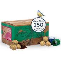 Produktbild von Lyra Pet Meisenknödel aus der Alb-Mühle Vollkorn und Früchte 150 Stück à 85 g mit 2 Spendern für Wildvögel - 150 x 85 g