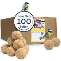 Produktbild von Lyra Pet Meisenknödel Basic Vogelfutter für Wildvögel ohne Netz 9 kg - 100 x 90 g