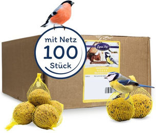 Lyra Pet Meisenknödel für Wildvögel mit Netz 100 Stück à 90 g 9 kg - 100 x 90 g – Bild 1 von 8