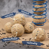 Produktbild von Lyra Pet Meisenknödel für Wildvögel ohne Netz 200 Stück à 90 g 18 kg - 200 x 90 g