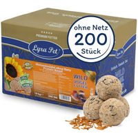 Produktbild von Lyra Pet Meisenknödel Protein Boost mit Mehlwürmern für Wildvögel 18 kg - 200 x 90 g