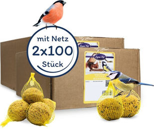 Lyra Pet Meisenknödel Vogelfutter für Wildvögel mit Netz 2 x 100 x 90 g - 2 x 90 g – Bild 1 von 8