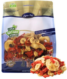 Lyra Pet Obst-Gemüse-Mix getrocknet 1 kg Ergänzungsfutter für Vögel, Nager, Pferde und Reptilien - 1 kg – Bild 1 von 9