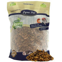 Produktbild von Lyra Pet Protein Boost Insekten Mix Ergänzungsfutter mit Mehlwürmern, Shrimps und Grashüpfern 1 kg - 1 kg