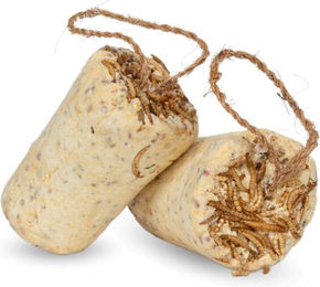 Lyra Pet Protein Boost Körner Riegel mit Mehlwürmern proteinreiches Vogelfutter für Wildvögel 12 Stück – Bild 1 von 7