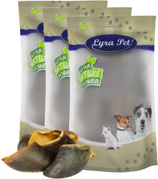 Lyra Pet Rinderhufe Kausnack für Hunde aus Rind Monoprotein naturbelassen 45 Stück ca. 3,6 kg - 45 x 80 g – Bild 1 von 8