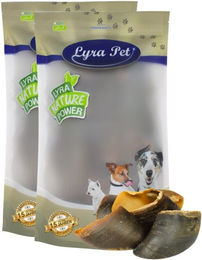 Lyra Pet Rinderhufe Kausnack für Hunde monoprotein und naturbelassen 2,4 kg - 30 x 80 g – Bild 1 von 8