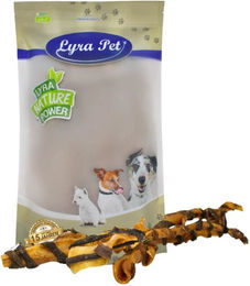 Lyra Pet Rinderkopfhautstange mit Pansen Monoprotein Kausnack für Hunde 70 cm - 200 g – Bild 1 von 8
