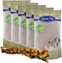 Lyra Pet Rinderkopfhautstangen mit Pansen für Hunde 70 cm 5 Stück Monoprotein – Bild 1 von 9