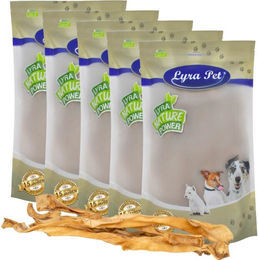 Lyra Pet Rinderkopfhautstangen XXL für Hunde Monoprotein 5 Stück 1,05 kg - 5 x 70 cm – Bild 1 von 5