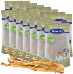 Lyra Pet Rinderkopfhautstangen XXL Monoprotein Kausnack für Hunde 20 Stück ca. 70 cm 4,2 kg - 20 x 70 cm – Bild 1 von 5