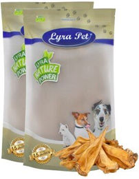 Lyra Pet Rinderohren Monoprotein Naturkauartikel für Hunde 6 kg - 200 x 30 g – Bild 1 von 4