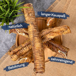 Lyra Pet Rinderstrossen groß getrocknete Kausnacks für Hunde Monoprotein 5 kg - 5 kg – Bild 1 von 8