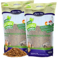 Produktbild von Lyra Pet Soldatenfliegenlarven getrocknet 10 kg reich an Kalzium und Proteinen für Vögel, Fische, Nager und Reptilien - 10 kg