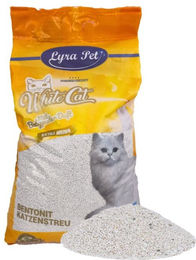 Lyra Pet White Cat Katzenstreu Bentonit mit Babypuderduft klumpend 15 Liter - 15 l – Bild 1 von 13
