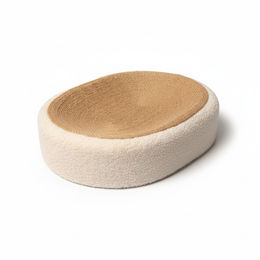 Lyveo Katzenbett mit Sisal Kratzfläche in Beige 42x32x10cm – Bild 1 von 8