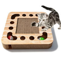 Produktbild von LZYDKH 3 in 1 Kratzbrett für Katzen mit Klingelballs und interaktivem Spielzeug