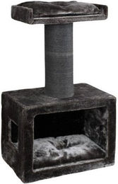 M-Diamant Kratzbaum Lodge der Löwen Modern Design Grau mit Sisal 63 x 36 x 105 cm – Bild 1 von 5