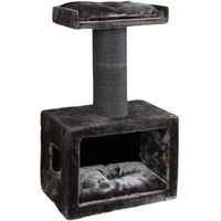 Produktbild von M-Diamant Kratzbaum Lodge der Löwen Modern Design Grau mit Sisal 63 x 36 x 105 cm