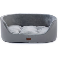 Produktbild von M-Diamant Orthopädisches Hundebett aus Polyester in Grau Größe M