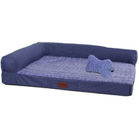Produktbild von M-Diamant Orthopädisches Hundebett aus Plüsch für Hunde und Katzen Waschbar und Rutschfest