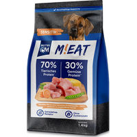 Produktbild von M!eat Sensitiv Trockenfutter NutriQM Kroketten zur Unterstützung der Verdauung 5 x 1,4 kg