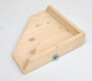 M.Ollesch Tierbedarf Kleintierecketage aus Holz mit Rand Größe L 40x40cm für Nager – Bild 1 von 3