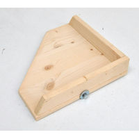 Produktbild von M.Ollesch Tierbedarf Kleintierecketage aus Holz mit Rand Größe L 40x40cm für Nager