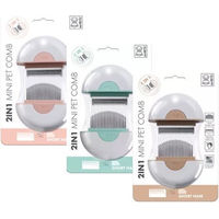 Produktbild von M-Pets 2-in-1 Minikamm für kurzes Fell in Grün aus Kunststoff