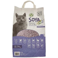 Produktbild von M-PETS Bio Soja Katzenstreu Lavendel 10 L biologisch abbaubar