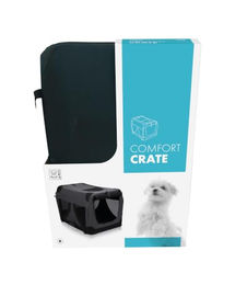 M-PETS Comfort Transportbox für Hunde Größe M aus Stoff in Schwarz oder Grün – Bild 1 von 6