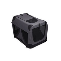 Produktbild von M-Pets Comfort Transportkäfig für Hunde Größe L Schwarz 71 x 51 x 51 cm