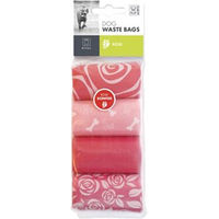 Produktbild von M-Pets Kotbeutel mit Rosenduft in Rosa und Bunt 8 x 15 Stück