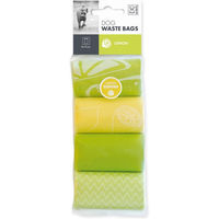 Produktbild von M-PETS Kotbeutel mit Zitronenduft Gelb 8 x 15 Stück